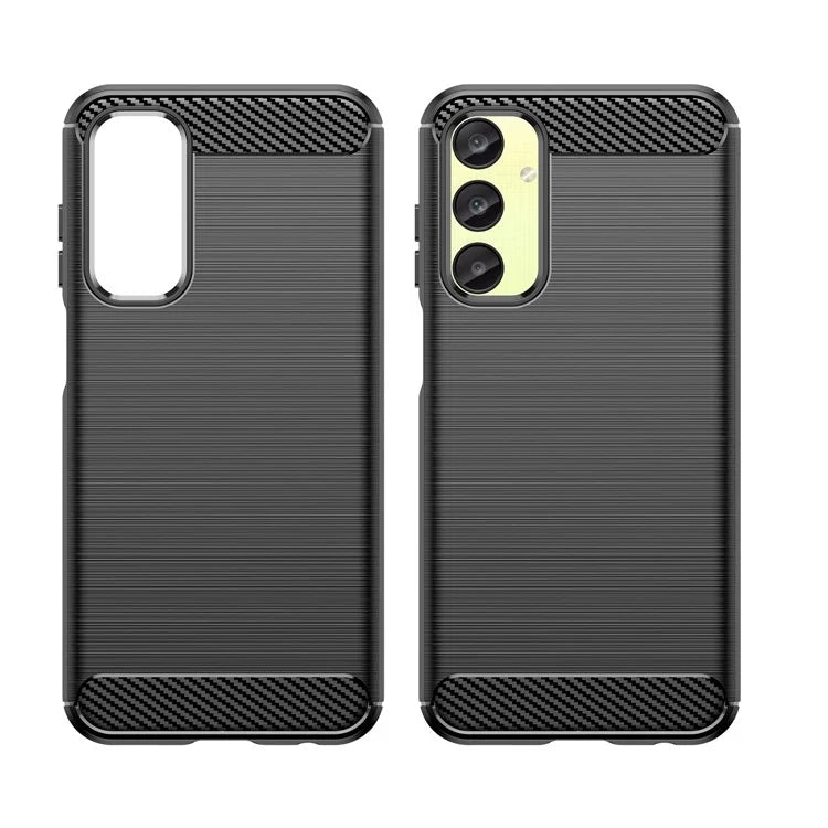 For Samsung Galaxy A25 5G (Global) (161.0 x 76.5 x 8.3mm) Brushed Cell Phone Case Anti-Scratch TPU Phone Cover