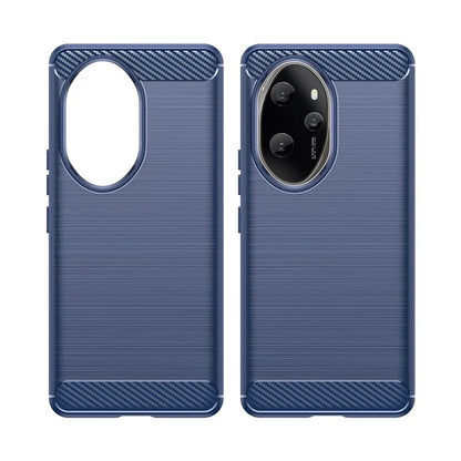 For Honor 100 Pro 5G Case Carbon Fiber Brushed TPU Phone Cover