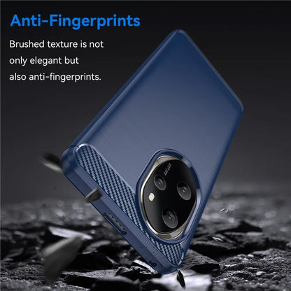 For Honor 100 Pro 5G Case Carbon Fiber Brushed TPU Phone Cover