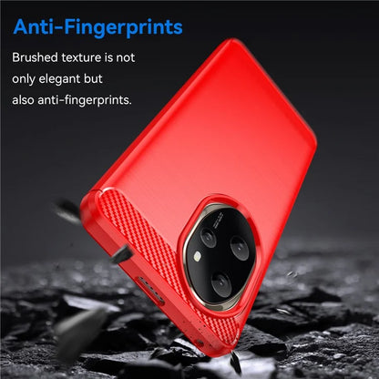For Honor 100 Pro 5G Case Carbon Fiber Brushed TPU Phone Cover