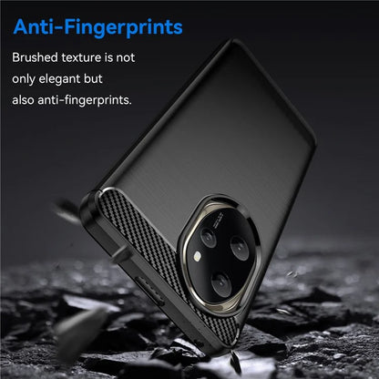 For Honor 100 Pro 5G Case Carbon Fiber Brushed TPU Phone Cover