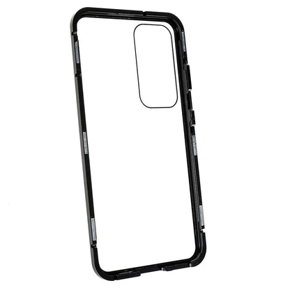 For Samsung Galaxy S24 Magnetic Case Double-Sided Tempered Glass Metal Frame Phone Cover