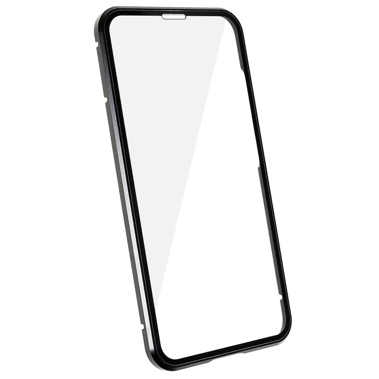 For Samsung Galaxy S24 Magnetic Case Double-Sided Tempered Glass Metal Frame Phone Cover