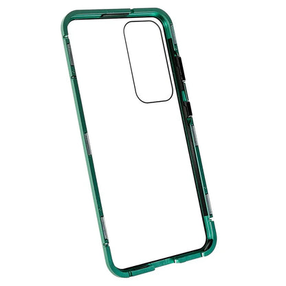 For Samsung Galaxy S24 Magnetic Case Double-Sided Tempered Glass Metal Frame Phone Cover