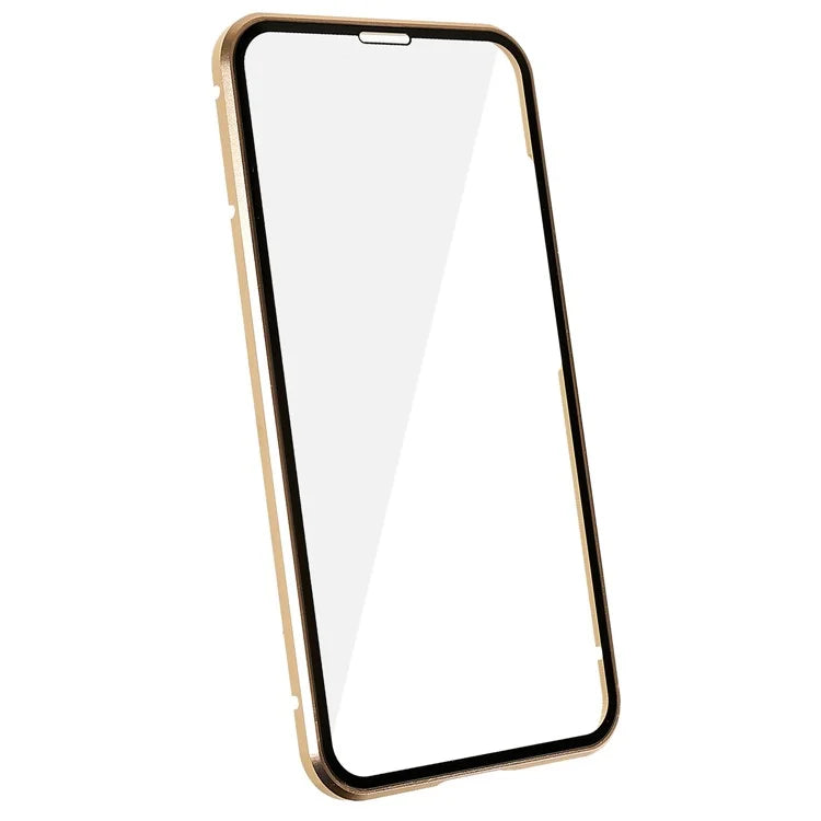 For Samsung Galaxy S24 Magnetic Case Double-Sided Tempered Glass Metal Frame Phone Cover