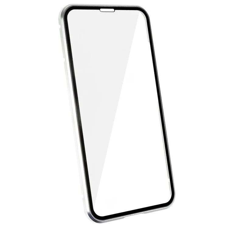 For Samsung Galaxy S24 Magnetic Case Double-Sided Tempered Glass Metal Frame Phone Cover