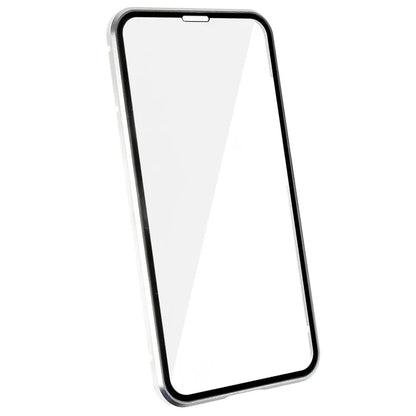 For Samsung Galaxy S24 Magnetic Case Double-Sided Tempered Glass Metal Frame Phone Cover