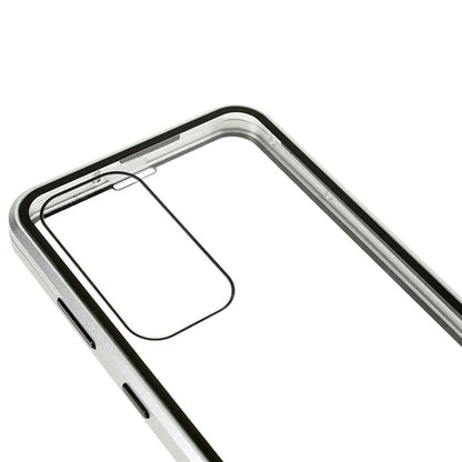 For Samsung Galaxy S24 Magnetic Case Double-Sided Tempered Glass Metal Frame Phone Cover
