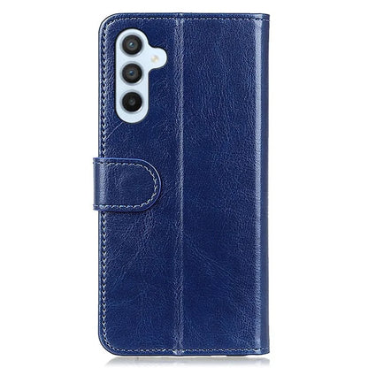 For Samsung Galaxy A55 5G Case Anti-Scratch Crazy Horse Texture PU Leather Phone Stand Cover
