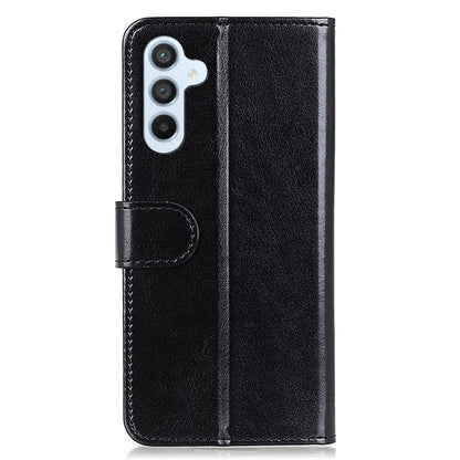 For Samsung Galaxy A55 5G Case Anti-Scratch Crazy Horse Texture PU Leather Phone Stand Cover