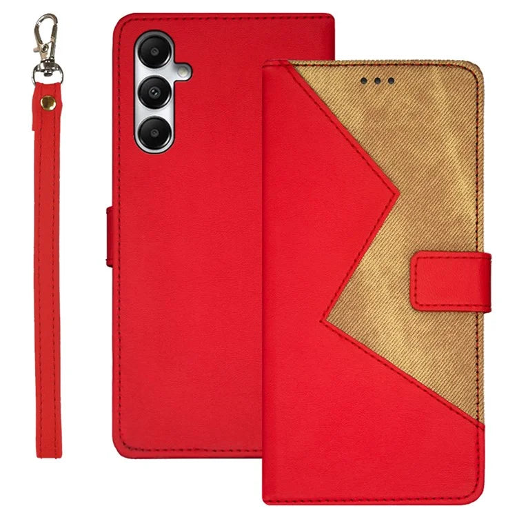 IDEWEI For Samsung Galaxy A55 5G Case PU Leather Flip Cover with Card Holder