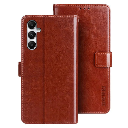 IDEWEI For Samsung Galaxy A55 5G Leather Case Stand Flip Cover Wallet