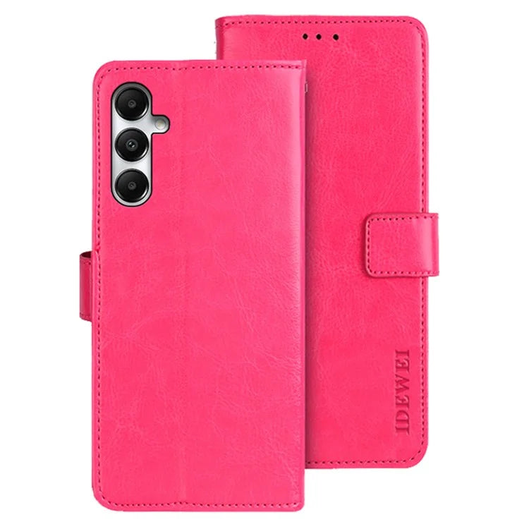 IDEWEI For Samsung Galaxy A55 5G Leather Case Stand Flip Cover Wallet