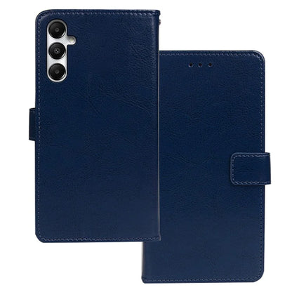 IDEWEI For Samsung Galaxy A55 5G Leather Phone Case Crazy Horse Texture Wallet Stand