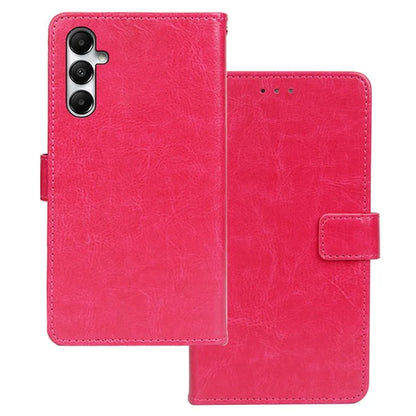 IDEWEI For Samsung Galaxy A55 5G Leather Phone Case Crazy Horse Texture Wallet Stand