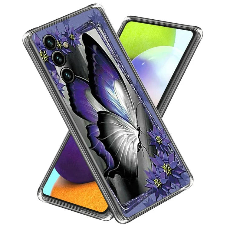 For Samsung Galaxy A55 5G Case Pattern Printed TPU Slim Phone Cover