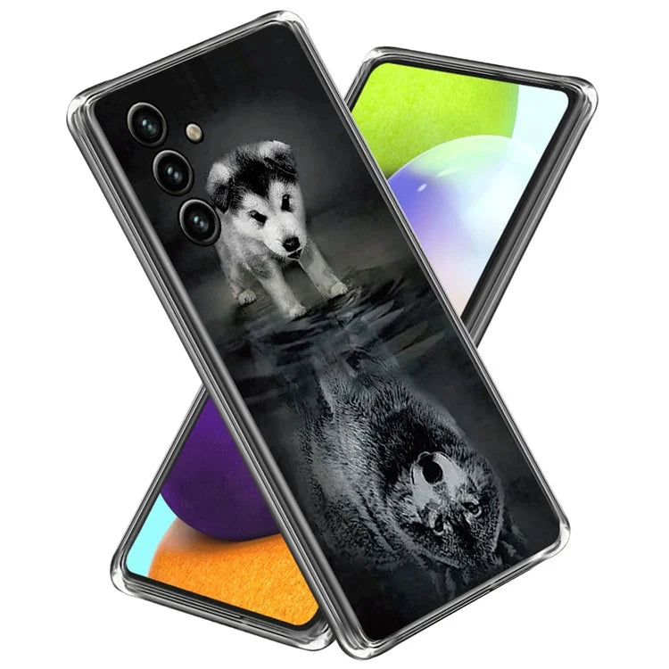 For Samsung Galaxy A55 5G Case Pattern Printed TPU Slim Phone Cover