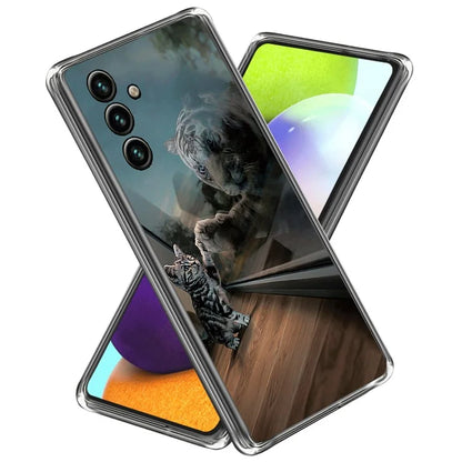 For Samsung Galaxy A55 5G Case Pattern Printed TPU Slim Phone Cover