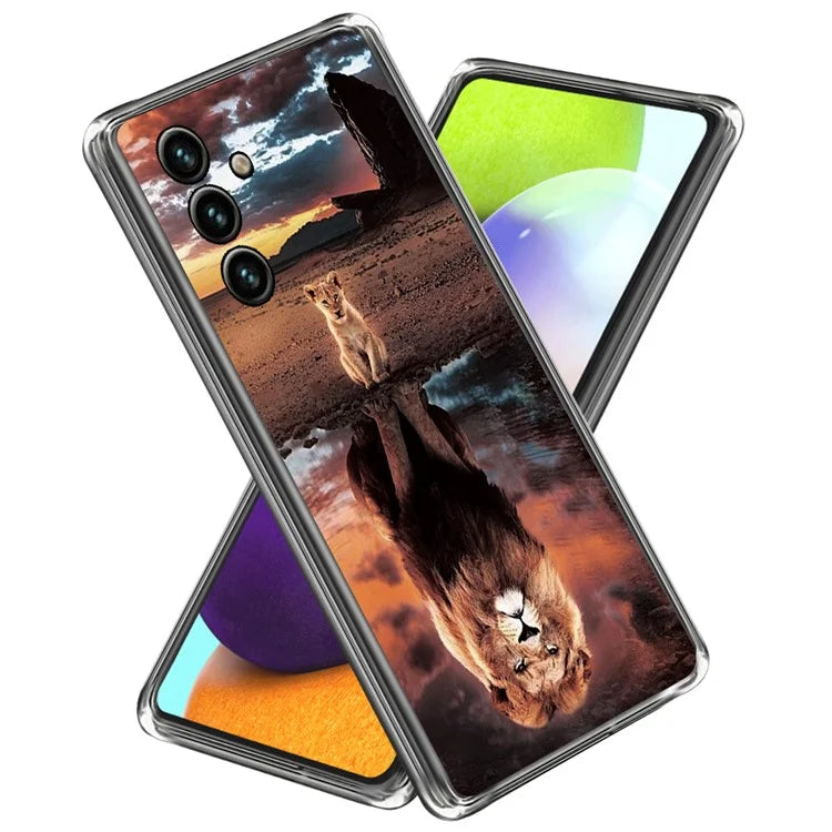 For Samsung Galaxy A55 5G Case Pattern Printed TPU Slim Phone Cover