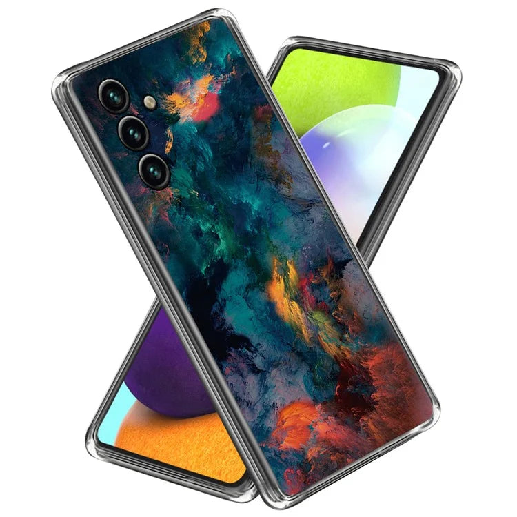 For Samsung Galaxy A55 5G TPU Case IMD Pattern Printing Phone Back Cover
