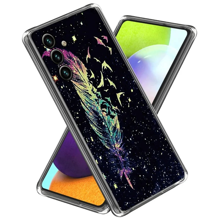 For Samsung Galaxy A55 5G TPU Case IMD Pattern Printing Phone Back Cover