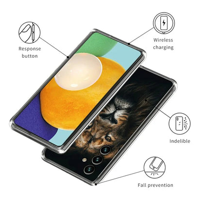 For Samsung Galaxy A55 5G TPU Case IMD Pattern Printing Phone Back Cover