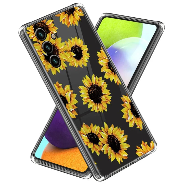 For Samsung Galaxy A55 5G TPU Case IMD Pattern Printing Phone Back Cover