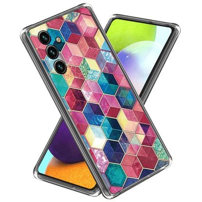 For Samsung Galaxy A55 5G TPU Case IMD Pattern Printing Phone Back Cover