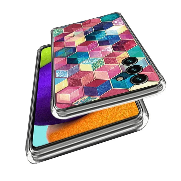For Samsung Galaxy A55 5G TPU Case IMD Pattern Printing Phone Back Cover