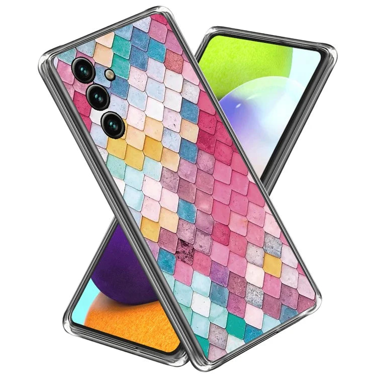 For Samsung Galaxy A55 5G TPU Case IMD Pattern Printing Phone Back Cover