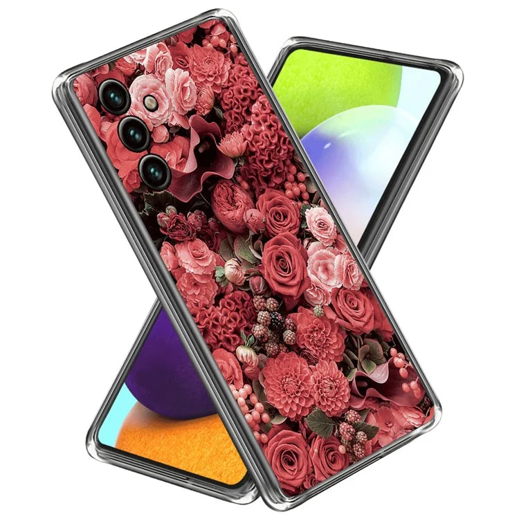 For Samsung Galaxy A55 5G TPU Case IMD Pattern Printing Phone Back Cover