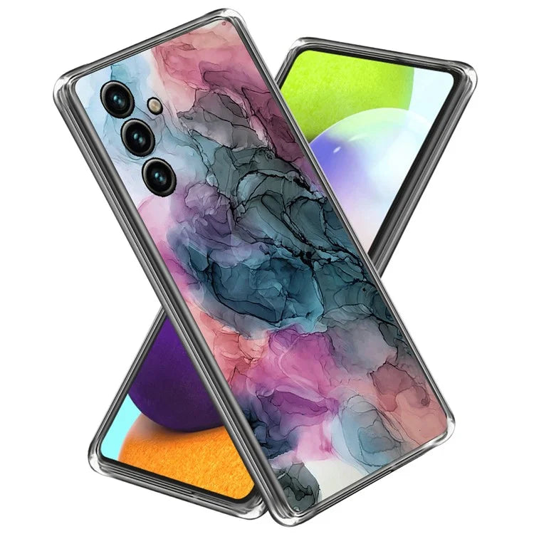 For Samsung Galaxy A55 5G TPU Case Abstract Marble Pattern Printing Phone Cover