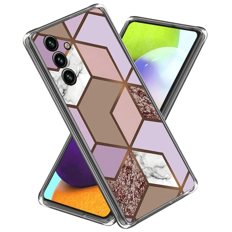 For Samsung Galaxy A55 5G TPU Case Abstract Marble Pattern Printing Phone Cover