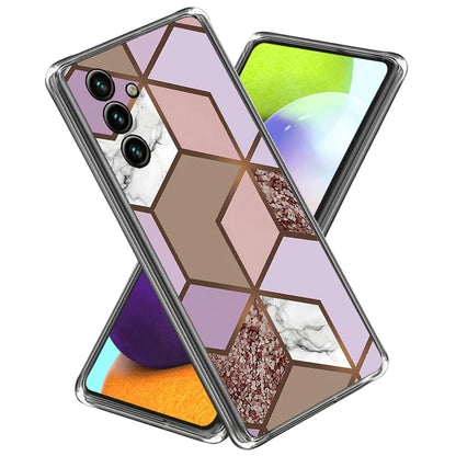 For Samsung Galaxy A55 5G TPU Case Abstract Marble Pattern Printing Phone Cover