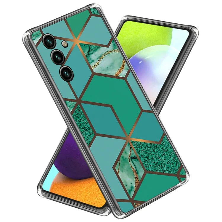 For Samsung Galaxy A55 5G TPU Case Abstract Marble Pattern Printing Phone Cover