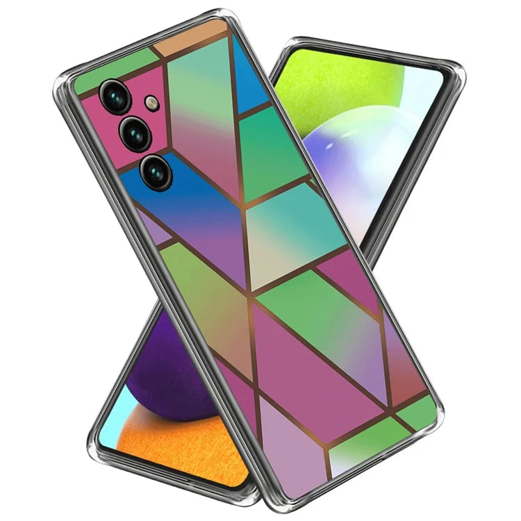 For Samsung Galaxy A55 5G TPU Case Abstract Marble Pattern Printing Phone Cover