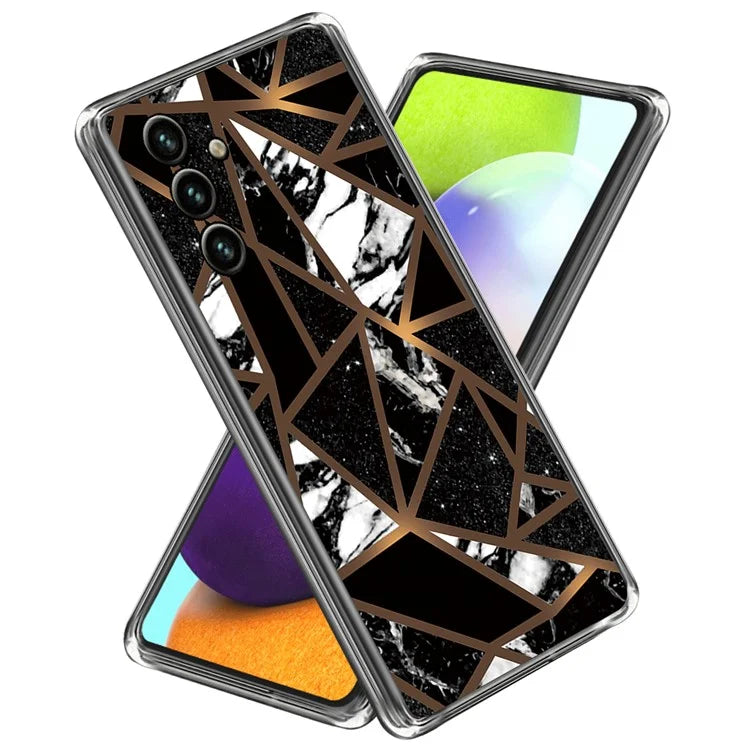For Samsung Galaxy A55 5G TPU Case Abstract Marble Pattern Printing Phone Cover