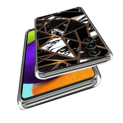 For Samsung Galaxy A55 5G TPU Case Abstract Marble Pattern Printing Phone Cover