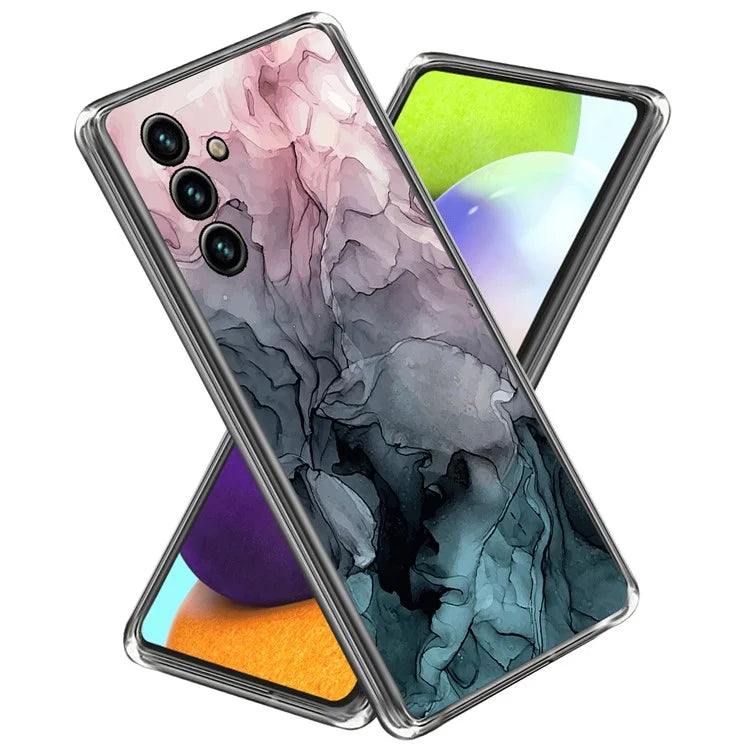 For Samsung Galaxy A55 5G TPU Case Abstract Marble Pattern Printing Phone Cover