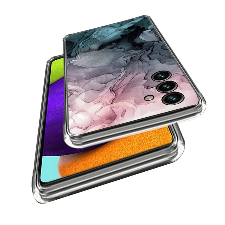 For Samsung Galaxy A55 5G TPU Case Abstract Marble Pattern Printing Phone Cover