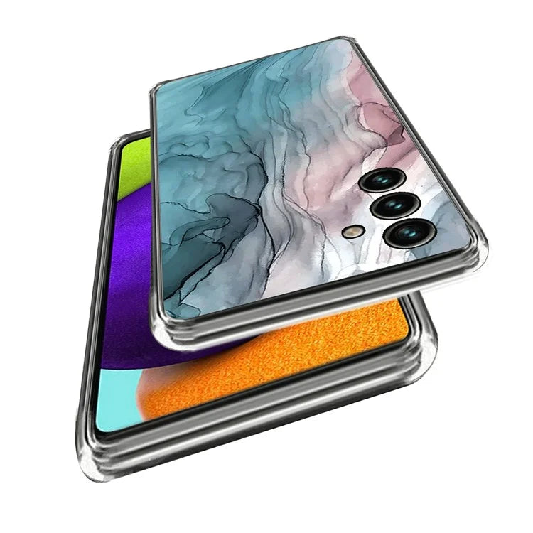 For Samsung Galaxy A55 5G TPU Case Abstract Marble Pattern Printing Phone Cover