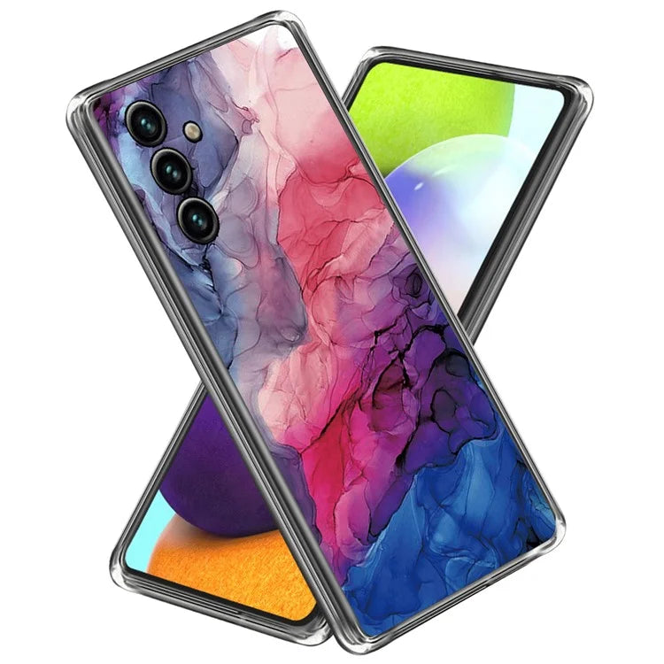 For Samsung Galaxy A55 5G TPU Case Abstract Marble Pattern Printing Phone Cover