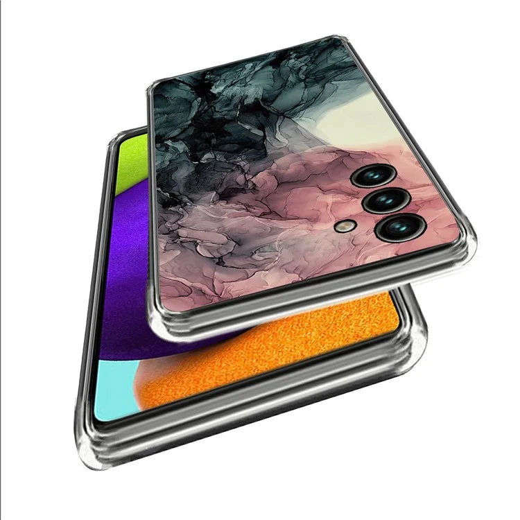 For Samsung Galaxy A55 5G TPU Case Abstract Marble Pattern Printing Phone Cover