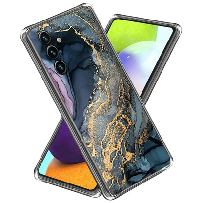For Samsung Galaxy A55 5G TPU Case Abstract Marble Pattern Printing Phone Cover