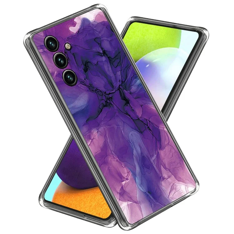 For Samsung Galaxy A55 5G TPU Case Abstract Marble Pattern Printing Phone Cover