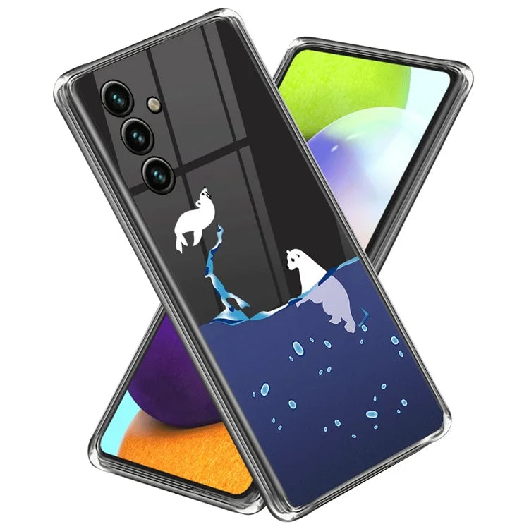 For Samsung Galaxy A55 5G Cell Phone Case Pattern Printed Soft TPU Shell