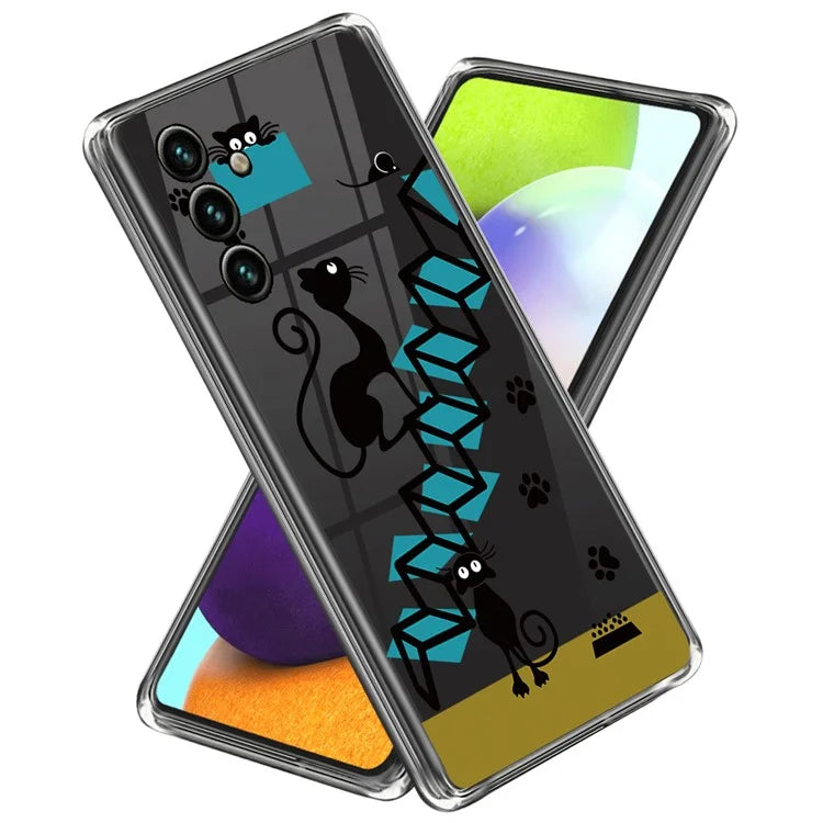 For Samsung Galaxy A55 5G Cell Phone Case Pattern Printed Soft TPU Shell