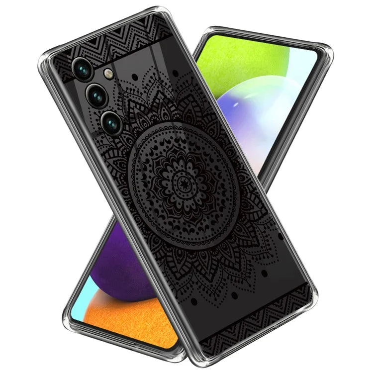 For Samsung Galaxy A55 5G Case Soft TPU Pattern Printed Protective Back Cover