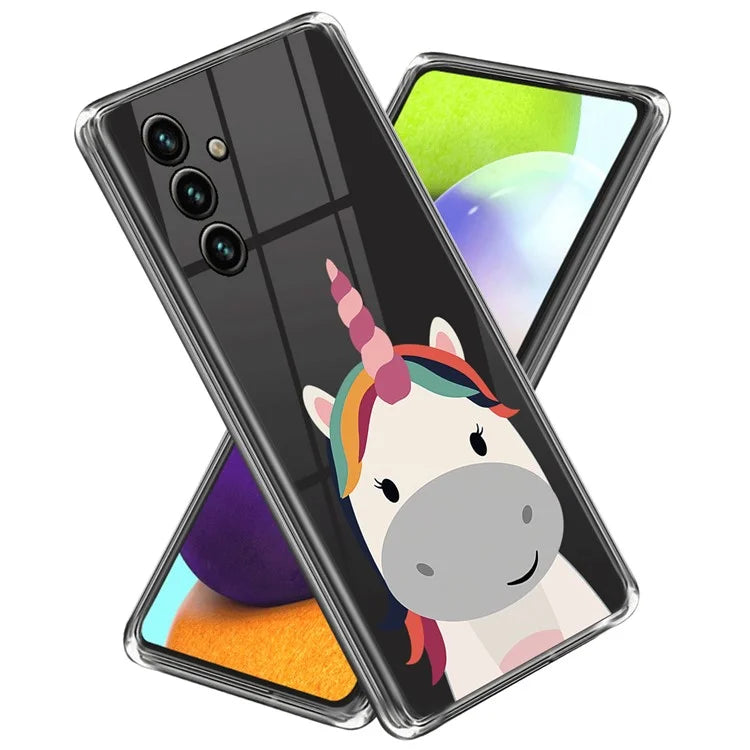 For Samsung Galaxy A55 5G Cell Phone Case Pattern Printing Shockproof TPU Protective Shell