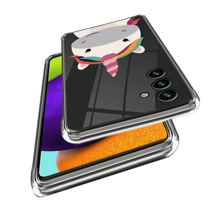 For Samsung Galaxy A55 5G Cell Phone Case Pattern Printing Shockproof TPU Protective Shell